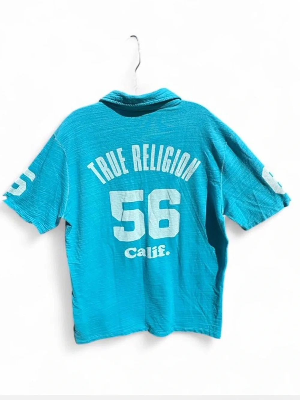 Vintage True Religion Men’s Turquoise Rider California Polo